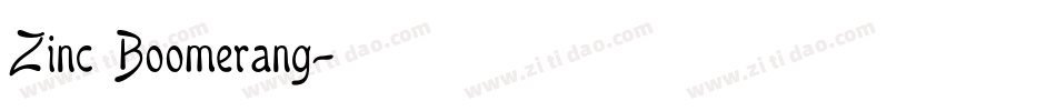 Zinc Boomerang字体转换